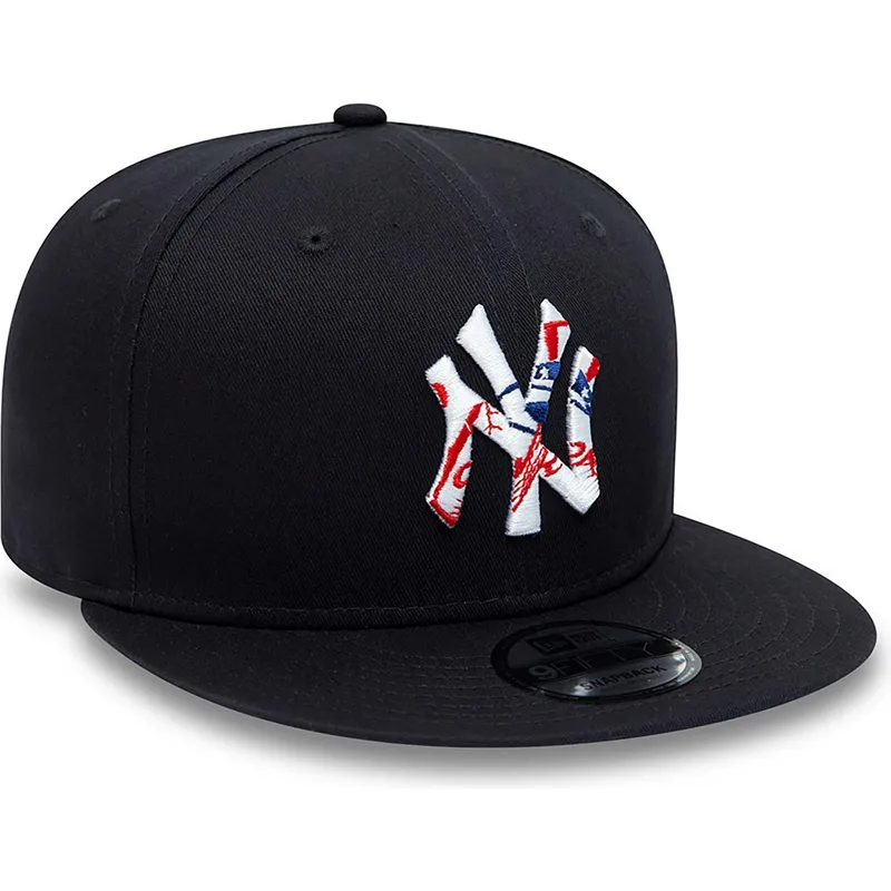 siltovka-rovna-tmavomodra-snapback-9fifty-team-infill-new-york-yankees-mlb-new-era