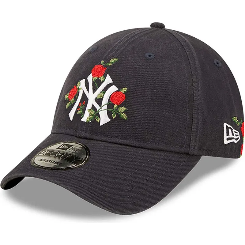 siltovka-zaoblena-tmavomodra-nastavitelny-9forty-flower-new-york-yankees-mlb-new-era