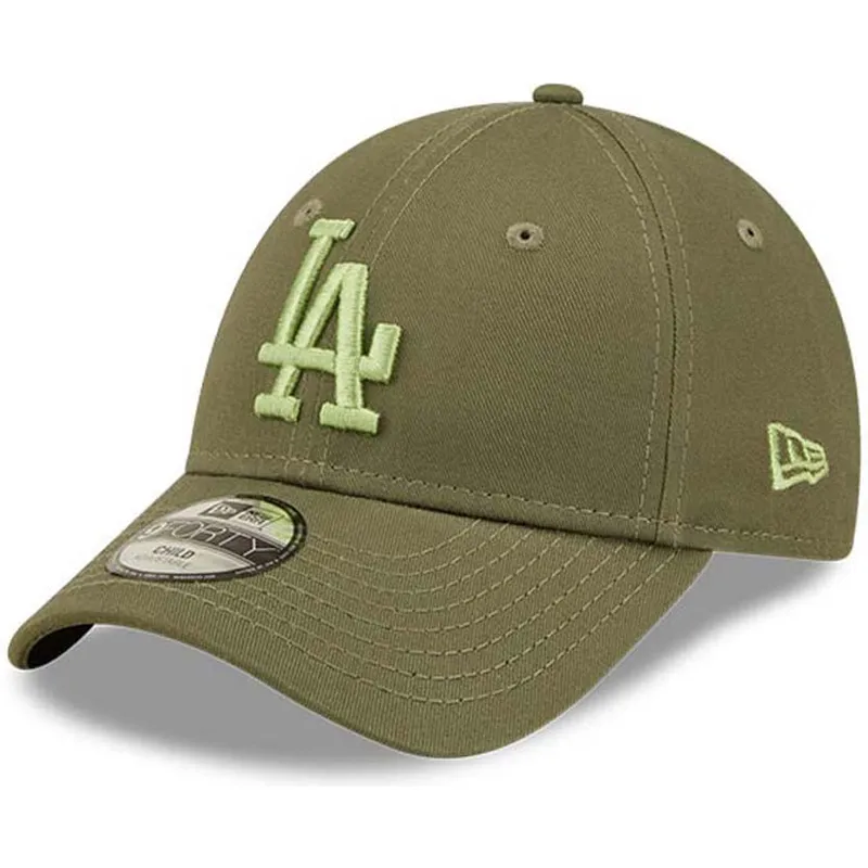 siltovka-zaoblena-zelena-nastavitelny-pre-deti-9forty-league-essential-los-angeles-dodgers-mlb-new-era