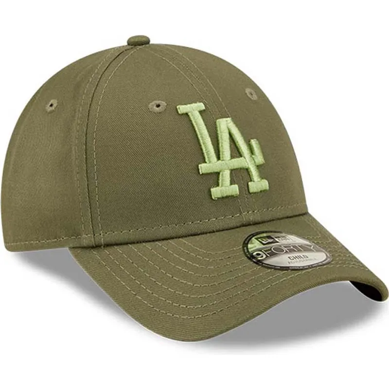 siltovka-zaoblena-zelena-nastavitelny-pre-deti-9forty-league-essential-los-angeles-dodgers-mlb-new-era
