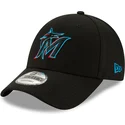 cap-zaoblena-black-adjustable-strap-9forty-the-league-miami-marlins-mlb-new-era