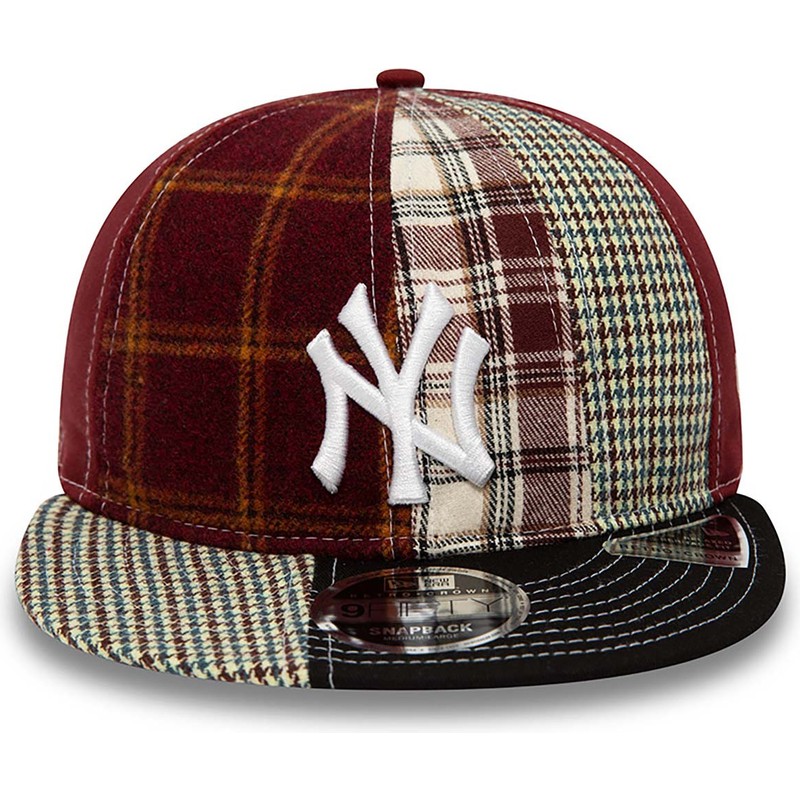 new-era-flat-brim-9fifty-patch-panel-new-york-yankees-mlb-red-and-black-adjustable-cap
