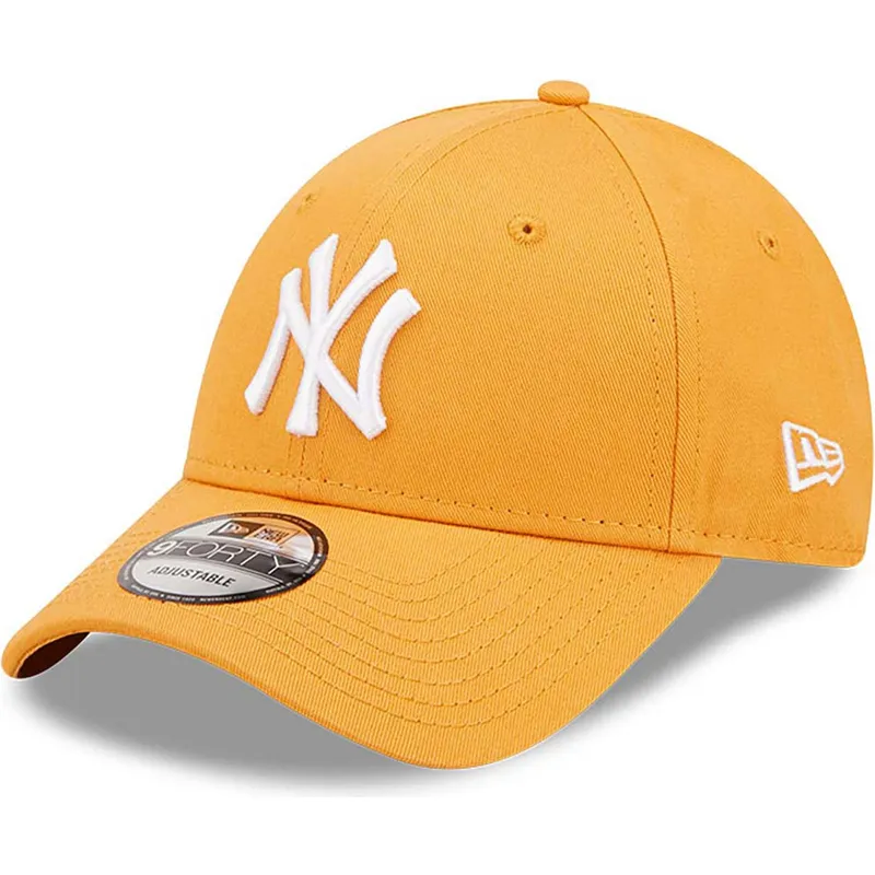 siltovka-zaoblena-oranzova-nastavitelny-9forty-league-essential-new-york-yankees-mlb-new-era