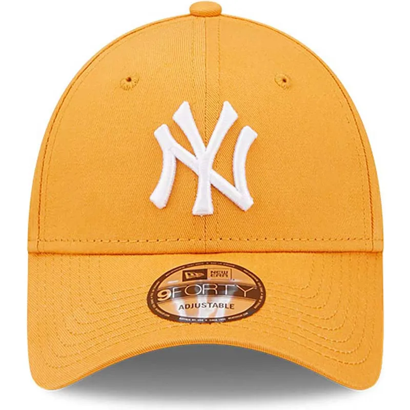 siltovka-zaoblena-oranzova-nastavitelny-9forty-league-essential-new-york-yankees-mlb-new-era