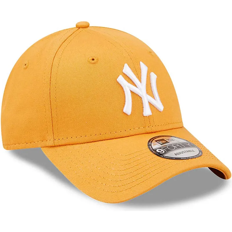 siltovka-zaoblena-oranzova-nastavitelny-9forty-league-essential-new-york-yankees-mlb-new-era