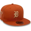 siltovka-rovna-hneda-snapback-9fifty-side-patch-detroit-tigers-mlb-new-era