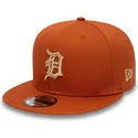 siltovka-rovna-hneda-snapback-9fifty-side-patch-detroit-tigers-mlb-new-era