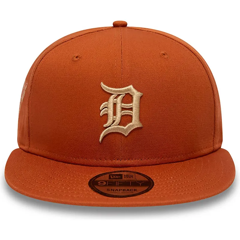 siltovka-rovna-hneda-snapback-9fifty-side-patch-detroit-tigers-mlb-new-era
