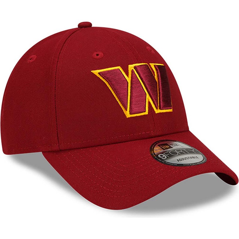 new-era-curved-brim-9forty-the-league-washington-commanders-nfl-red-adjustable-cap