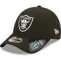 siltovka-zaoblena-cierna-snapback-9forty-repreve-las-vegas-raiders-nfl-new-era