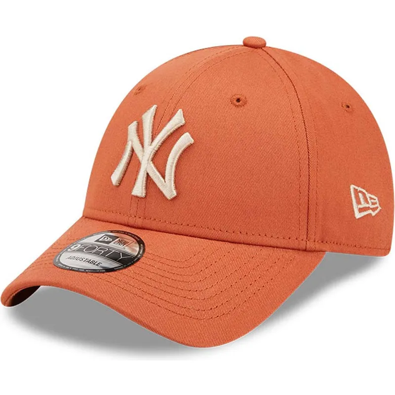 siltovka-zaoblena-oranzova-nastavitelny-9forty-league-essential-new-york-yankees-mlb-new-era