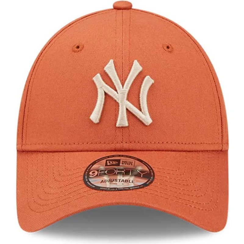 siltovka-zaoblena-oranzova-nastavitelny-9forty-league-essential-new-york-yankees-mlb-new-era