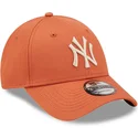 siltovka-zaoblena-oranzova-nastavitelny-9forty-league-essential-new-york-yankees-mlb-new-era
