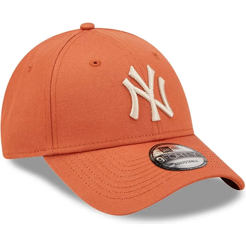 siltovka-zaoblena-oranzova-nastavitelny-9forty-league-essential-new-york-yankees-mlb-new-era