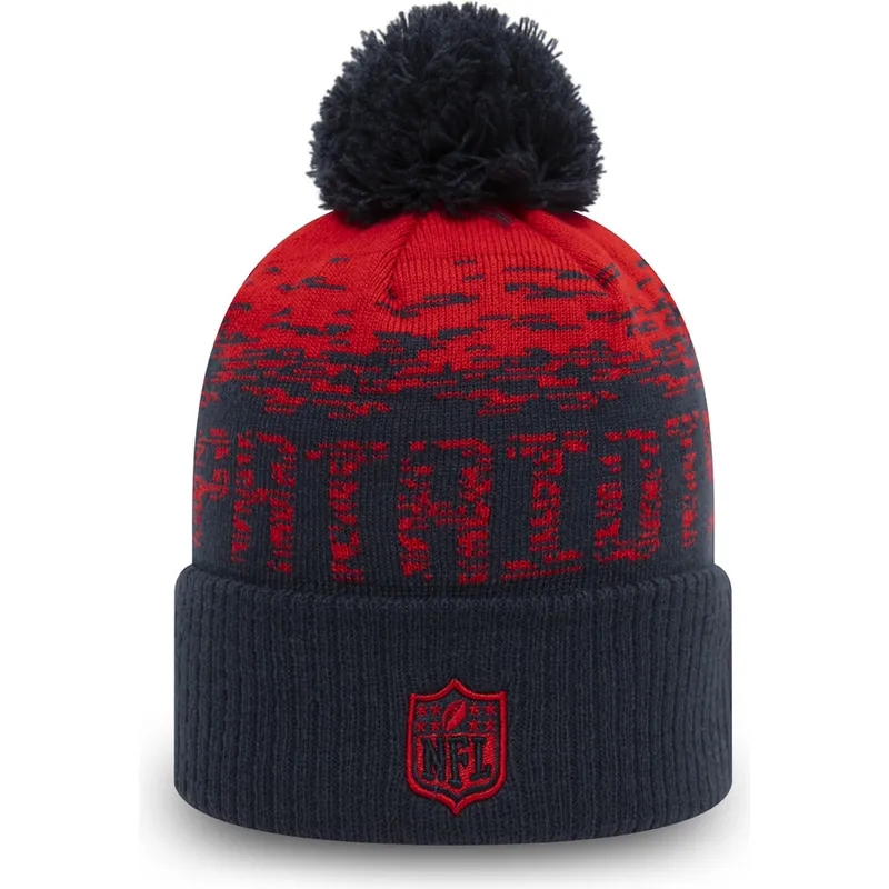 cap-pompom-navy-blue-cuff-sport-new-england-patriots-nfl-new-era cap-pompom-navy-blue-cuff-sport-new-england-patriots-nfl-new-era