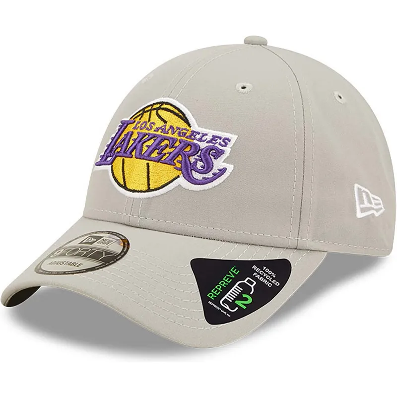 siltovka-zaoblena-siva-nastavitelny-9forty-repreve-los-angeles-lakers-nba-new-era