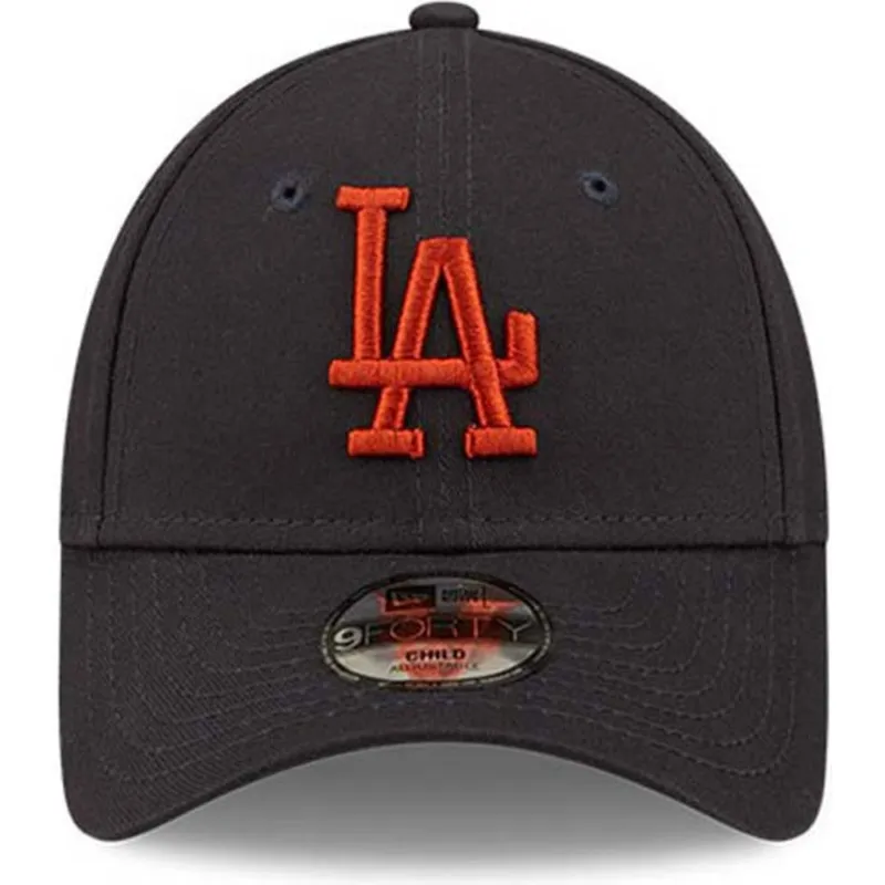 cap-zaoblena-navy-blue-adjustable-strap-pre-deti-marron-9forty-league-essential-los-angeles-dodgers-mlb-new-era