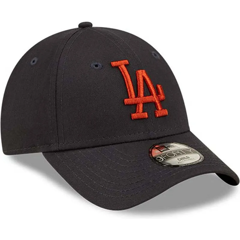 cap-zaoblena-navy-blue-adjustable-strap-pre-deti-marron-9forty-league-essential-los-angeles-dodgers-mlb-new-era