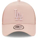 siltovka-zaoblena-ruzova-snapback-a-frame-tonal-mesh-los-angeles-dodgers-mlb-new-era