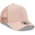 siltovka-zaoblena-ruzova-snapback-a-frame-tonal-mesh-los-angeles-dodgers-mlb-new-era