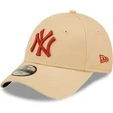 siltovka-zaoblena-bezova-nastavitelny-pre-deti-9forty-league-essential-new-york-yankees-mlb-new-era