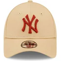 siltovka-zaoblena-bezova-nastavitelny-pre-deti-9forty-league-essential-new-york-yankees-mlb-new-era