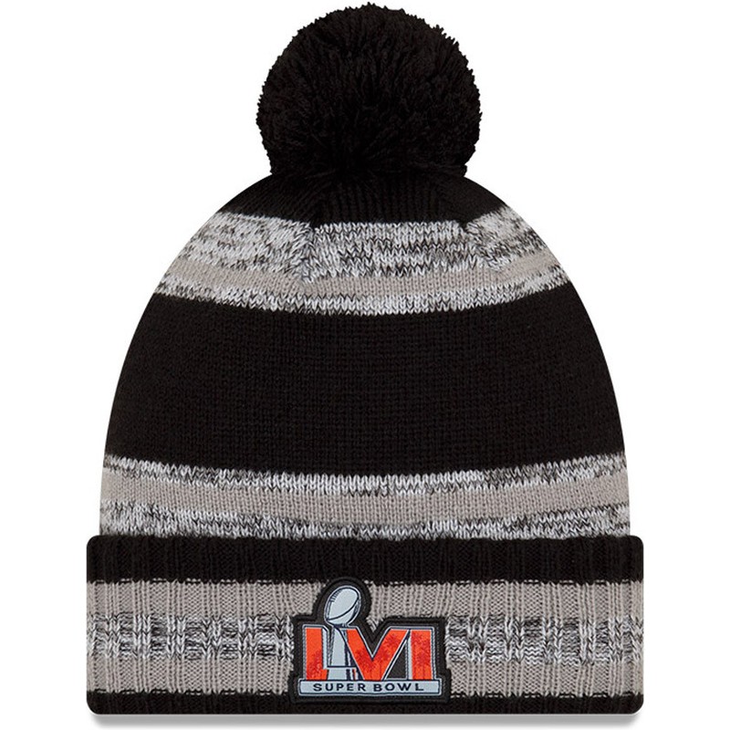 new-era-parade-knit-super-bowl-champions-lvi-2022-los-angeles-rams-nfl-black-beanie-with-pompom