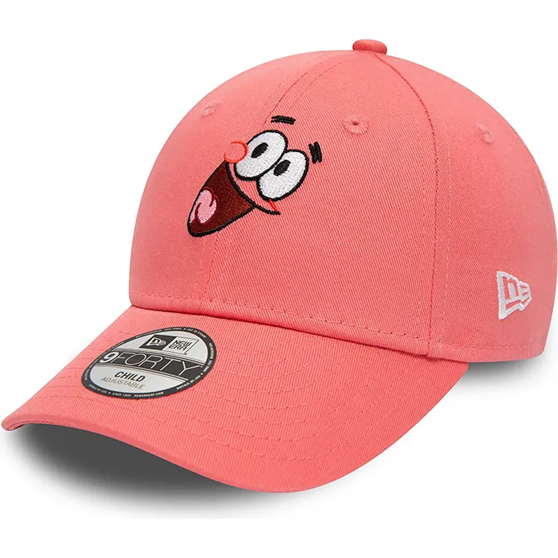 cap-zaoblena-pink-adjustable-strap-pre-deti-9forty-patricio-estrella-bob-esponja-new-era
