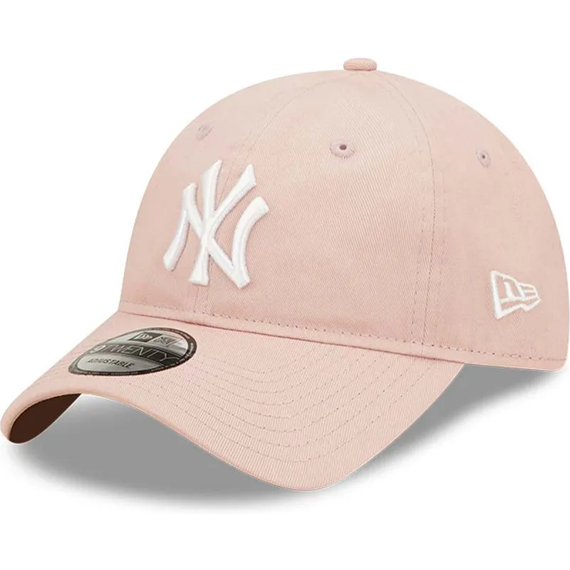 siltovky-zaoblena-ruzova-nastavitelny-pasik-9twenty-league-essential-new-york-yankees-mlb-new-era