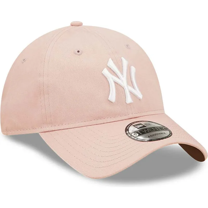 siltovky-zaoblena-ruzova-nastavitelny-pasik-9twenty-league-essential-new-york-yankees-mlb-new-era
