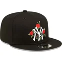 siltovka-rovna-cierna-snapback-9fifty-flower-new-york-yankees-mlb-new-era