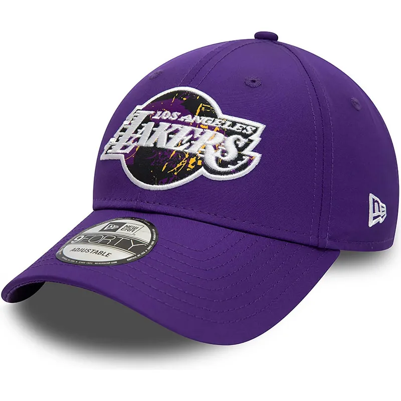 siltovka-zaoblena-fialova-nastavitelny-9forty-print-infill-los-angeles-lakers-nba-new-era