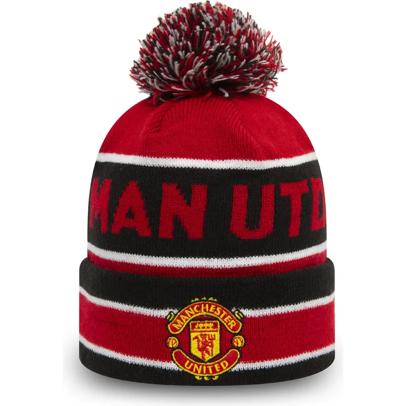 rot-schwarze-bommelmutze-cuff-jake-von-manchester-united-football-club-premier-league-von-new-era