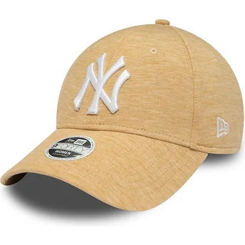 Cap zaoblená beige adjustable strap 9FORTY Jersey New York Yankees MLB New Era