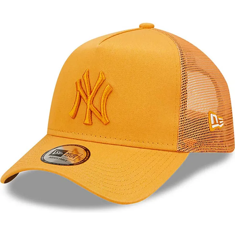 siltovka-zaoblena-oranzova-snapback-a-frame-tonal-mesh-new-york-yankees-mlb-new-era