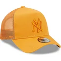 siltovka-zaoblena-oranzova-snapback-a-frame-tonal-mesh-new-york-yankees-mlb-new-era