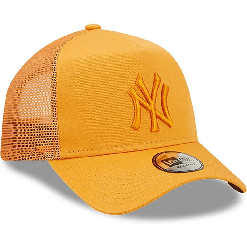 siltovka-zaoblena-oranzova-snapback-a-frame-tonal-mesh-new-york-yankees-mlb-new-era