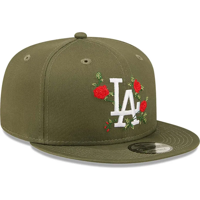 siltovky-rovna-zelena-snapback-9fifty-flower-los-angeles-dodgers-mlb-new-era