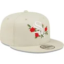 siltovka-rovna-bezova-snapback-9fifty-flower-chicago-white-sox-mlb-new-era