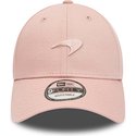 new-era-curved-brim-pink-logo-9forty-seasonal-mclaren-racing-formula-1-pink-adjustable-cap