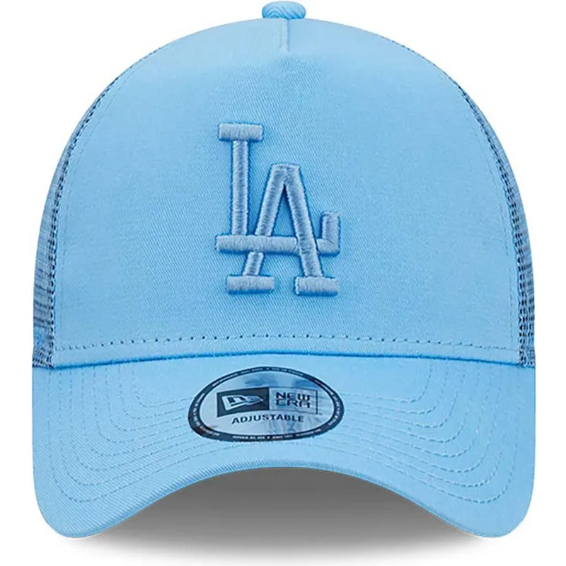 siltovka-zaoblena-modra-snapback-a-frame-tonal-mesh-los-angeles-dodgers-mlb-new-era