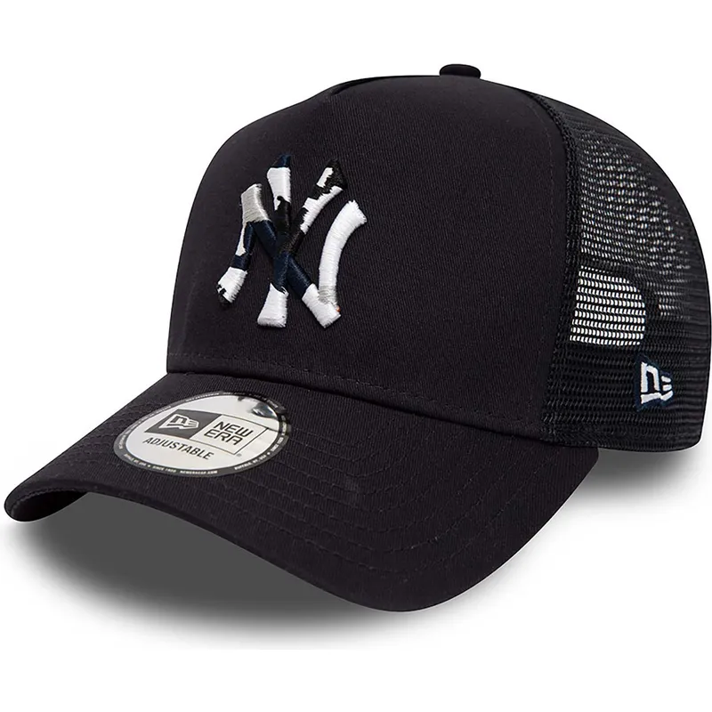 siltovka-zaoblena-tmavomodra-snapback-a-frame-team-camo-infill-new-york-yankees-mlb-new-era