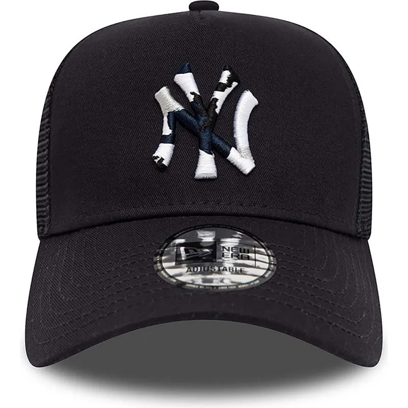 siltovka-zaoblena-tmavomodra-snapback-a-frame-team-camo-infill-new-york-yankees-mlb-new-era