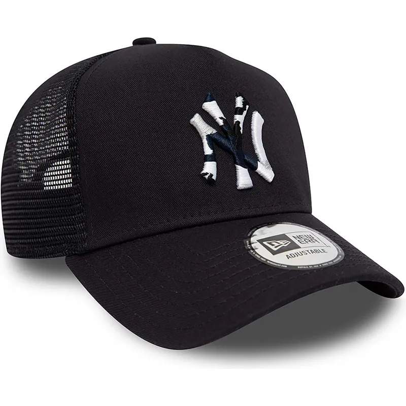 siltovka-zaoblena-tmavomodra-snapback-a-frame-team-camo-infill-new-york-yankees-mlb-new-era