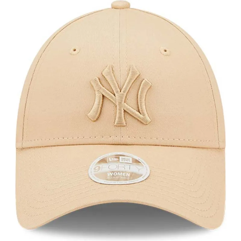 cap-zaoblena-beige-adjustable-strap-9forty-league-essential-new-york-yankees-mlb-new-era