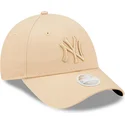cap-zaoblena-beige-adjustable-strap-9forty-league-essential-new-york-yankees-mlb-new-era