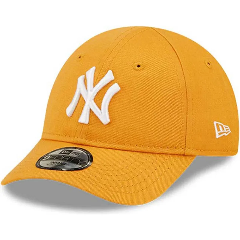 siltovka-zaoblena-oranzova-nastavitelny-pre-deti-9forty-league-essential-new-york-yankees-mlb-new-era