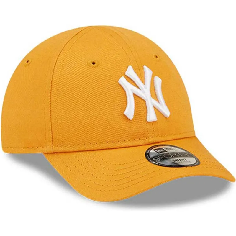 siltovka-zaoblena-oranzova-nastavitelny-pre-deti-9forty-league-essential-new-york-yankees-mlb-new-era