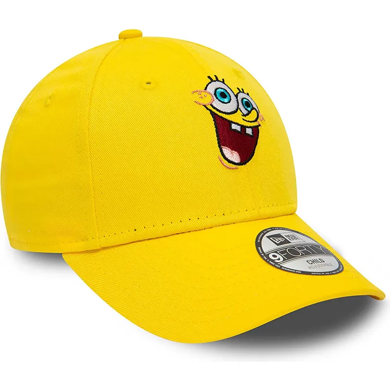 siltovka-zaoblena-zlta-nastavitelny-pre-deti-9forty-spongebob-new-era