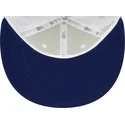 weisse-und-blaue-snapback-9fifty-kappe-mit-flachem-schirm-und-los-angeles-dodgers-mlb-crown-patches-von-new-era